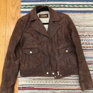 *Like New* Massimo Dutti Leather Jacket - Size Large